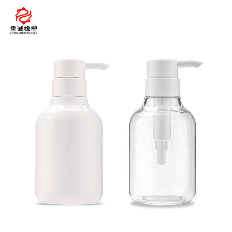 Round pump head bottle