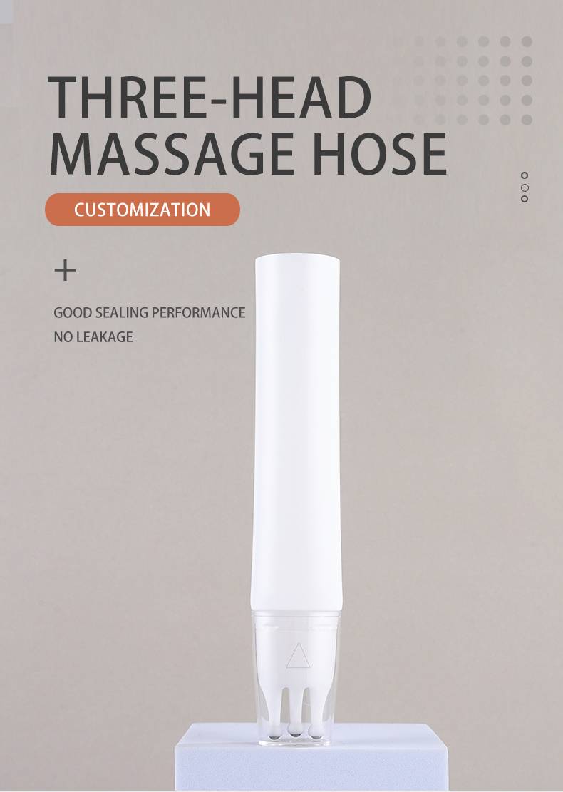 Harpoon-type massage head cosmetic hose