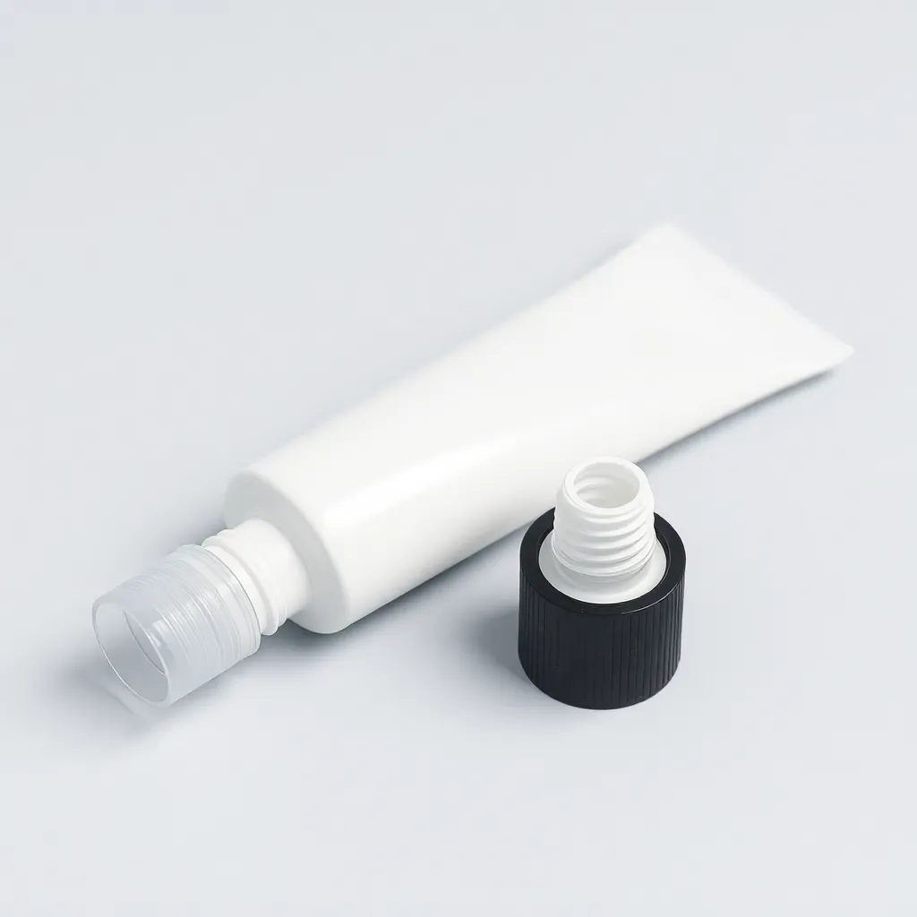 Blue PE plastic bottle for cosmetic packaging